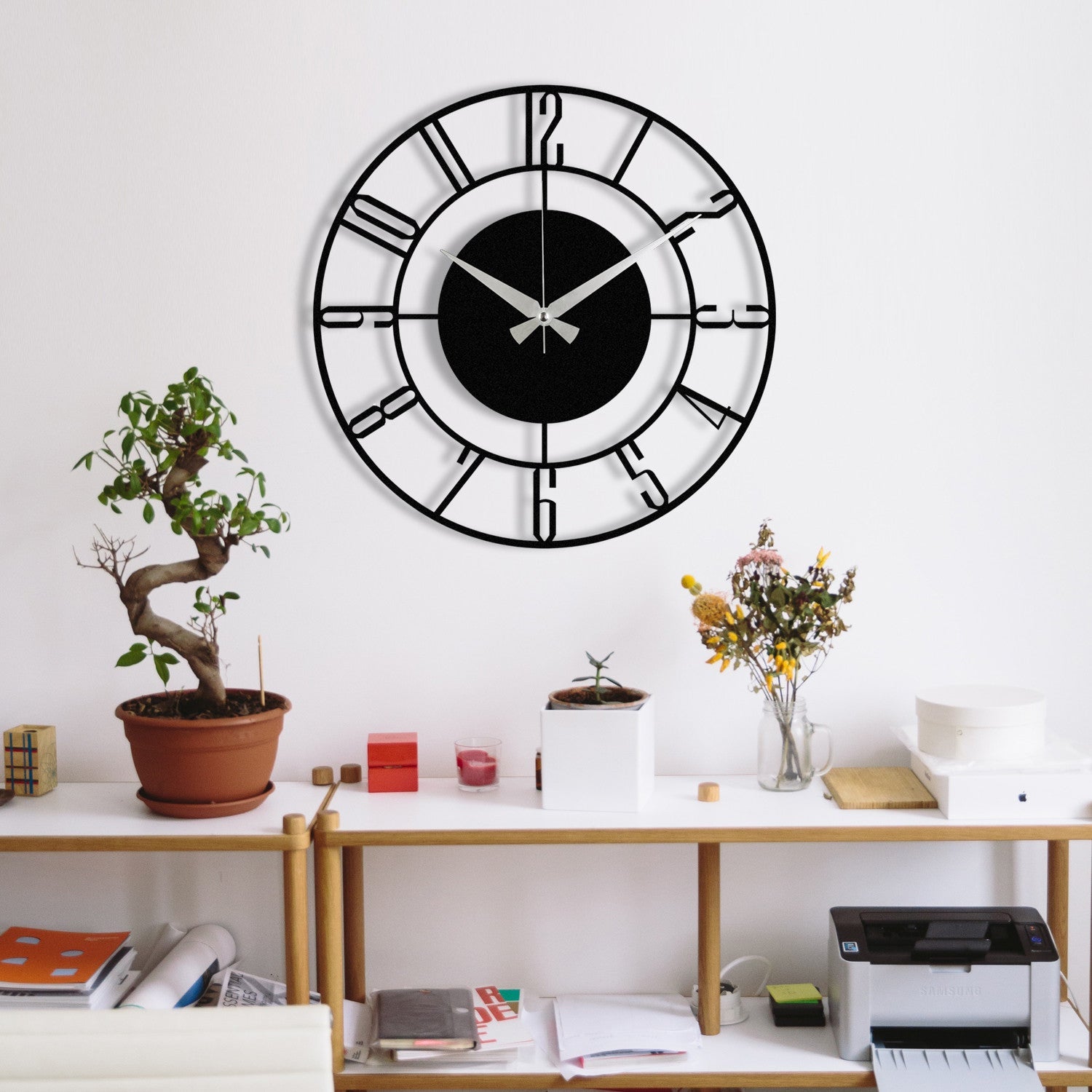 Dekorativni metalni zidni sat, Enzoclock - S011 | AG-vitahome.hr