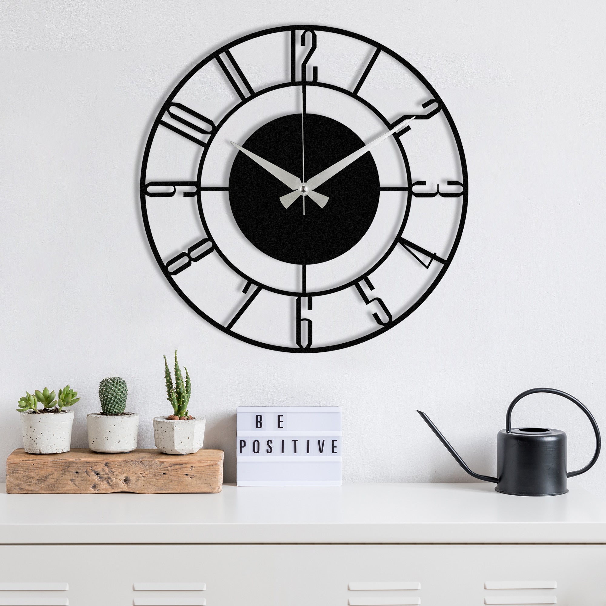 Dekorativni metalni zidni sat, Enzoclock - S011 | AG-vitahome.hr