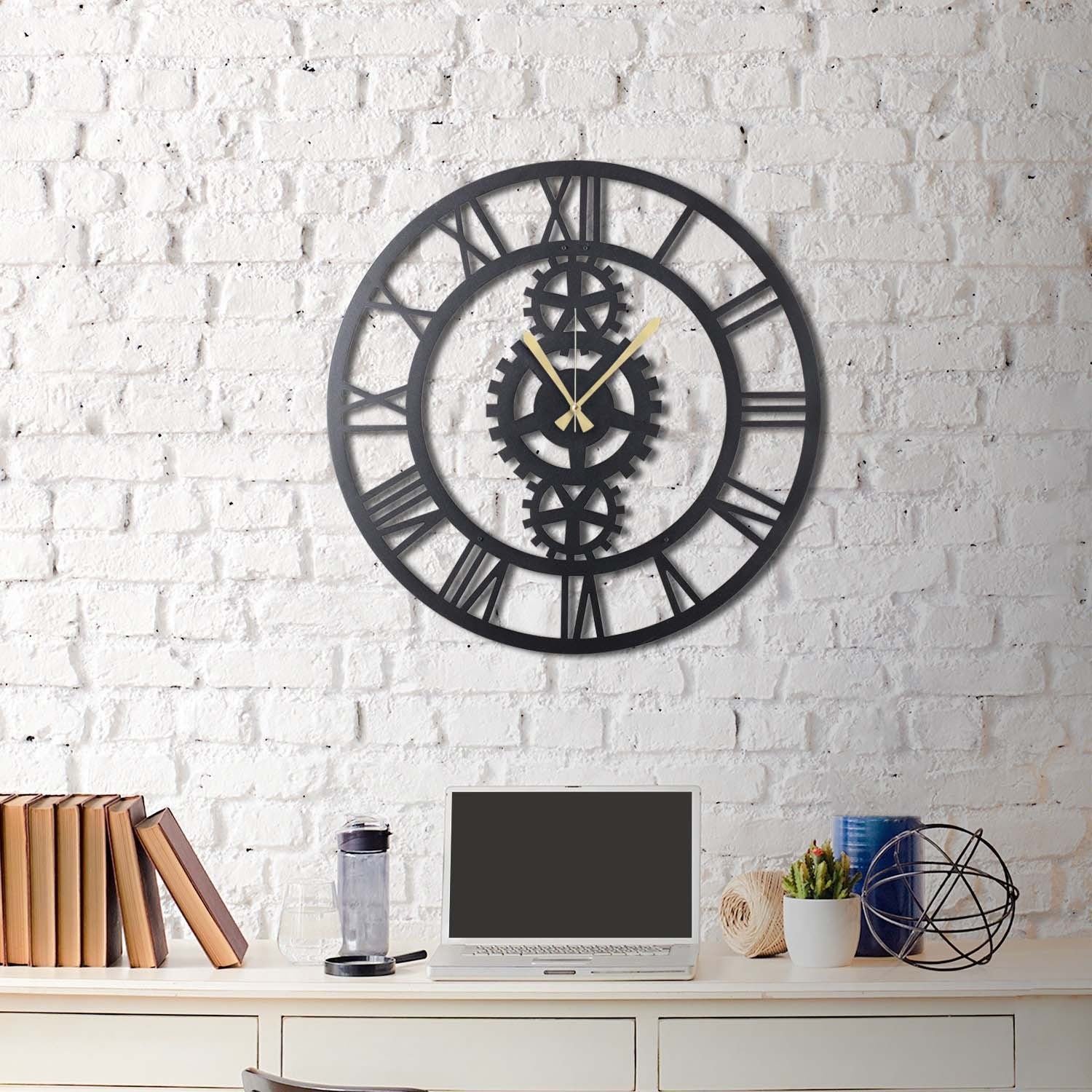 Dekorativni metalni zidni sat, Gear XL | AG-vitahome.hr