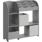 Dječja polica za igračke i knjige, 30 x 93 x 100 cm, sive boje | SONGMICS-vitahome.hr