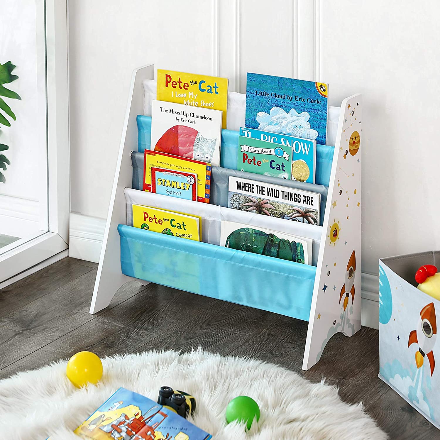 Dječja polica za knjige, organizator police za knjige 62,5 x 28 x 60 cm | SONGMICS-vitahome.hr