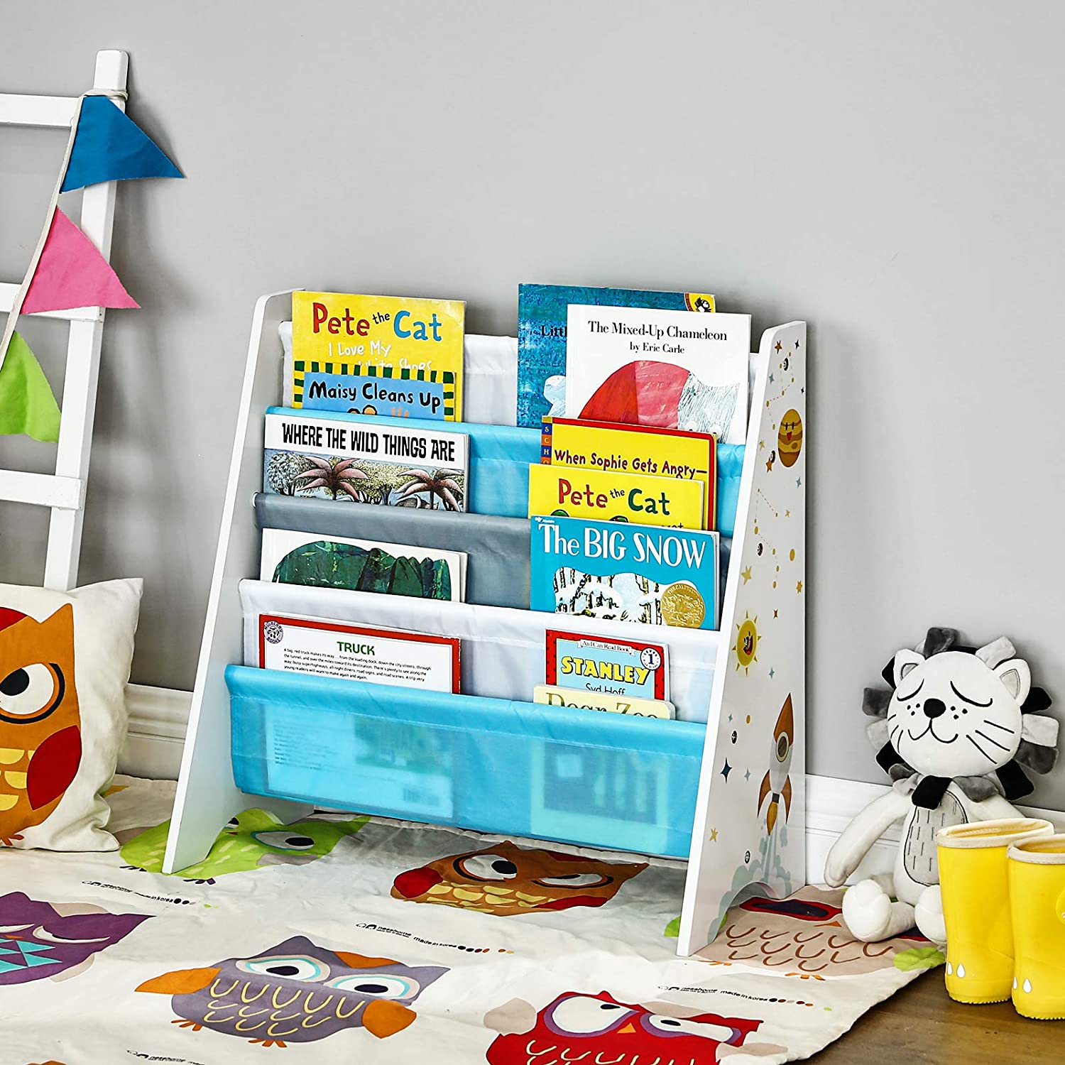 Dječja polica za knjige, organizator police za knjige 62,5 x 28 x 60 cm | SONGMICS-vitahome.hr