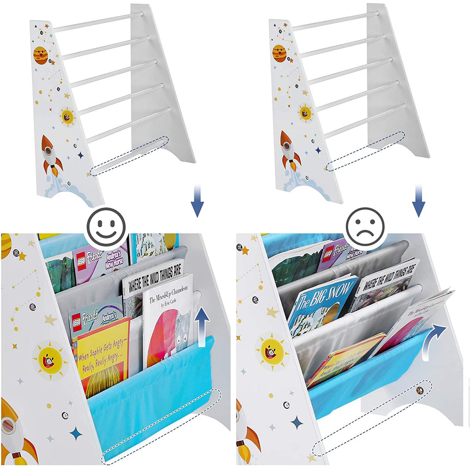 Dječja polica za knjige, organizator police za knjige 62,5 x 28 x 60 cm | SONGMICS-vitahome.hr