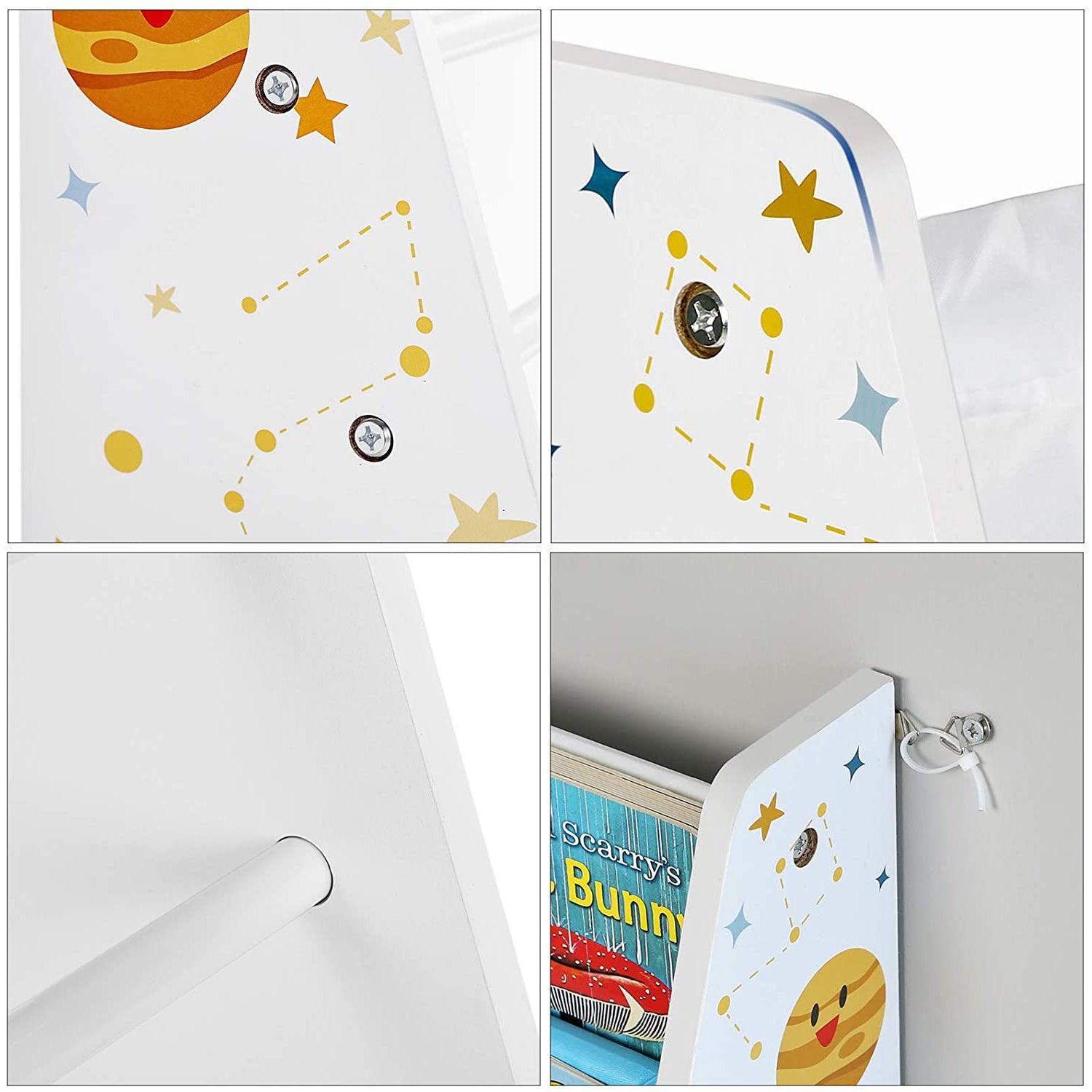 Dječja polica za knjige, organizator police za knjige 62,5 x 28 x 60 cm | SONGMICS-vitahome.hr