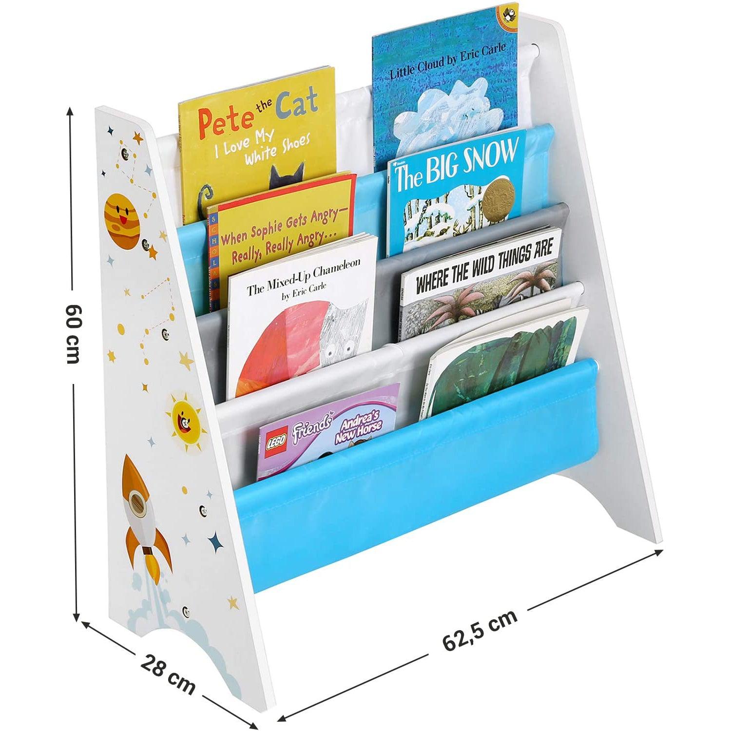 Dječja polica za knjige, organizator police za knjige 62,5 x 28 x 60 cm | SONGMICS-vitahome.hr