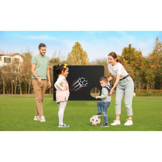 Dječji nogometni gol, 215 x 76 x 150 cm, crni | SONGMICS-vitahome.hr