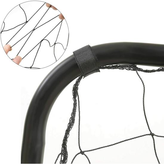 Dječji nogometni gol, 215 x 76 x 150 cm, crni | SONGMICS-vitahome.hr
