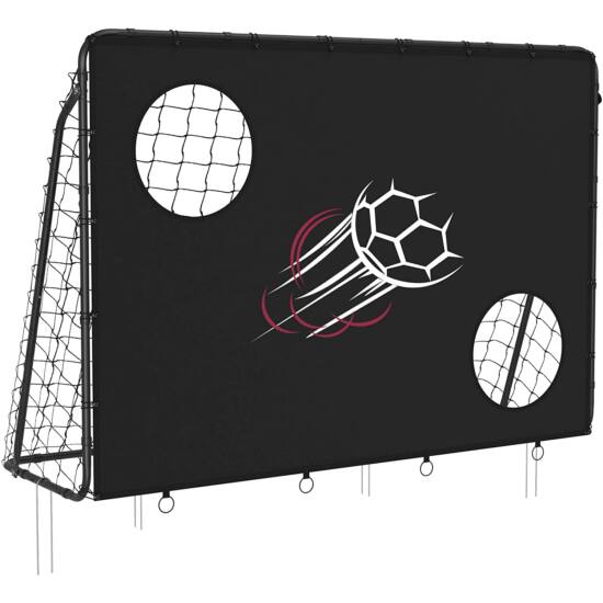 Dječji nogometni gol, 215 x 76 x 150 cm, crni | SONGMICS-vitahome.hr