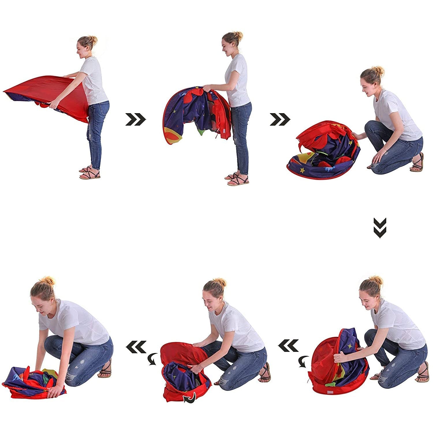 Dječji šator, šator za igru 101 cm promjera x 120 cm | SONGMICS-vitahome.hr