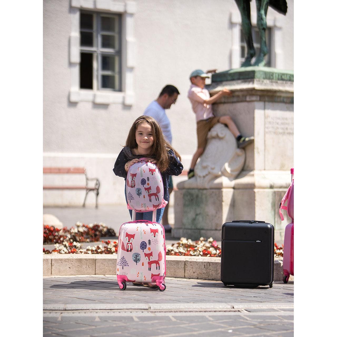 Dječji set kofera sa motivom lisica (ruksak+kofer) | Bontour-vitahome.hr