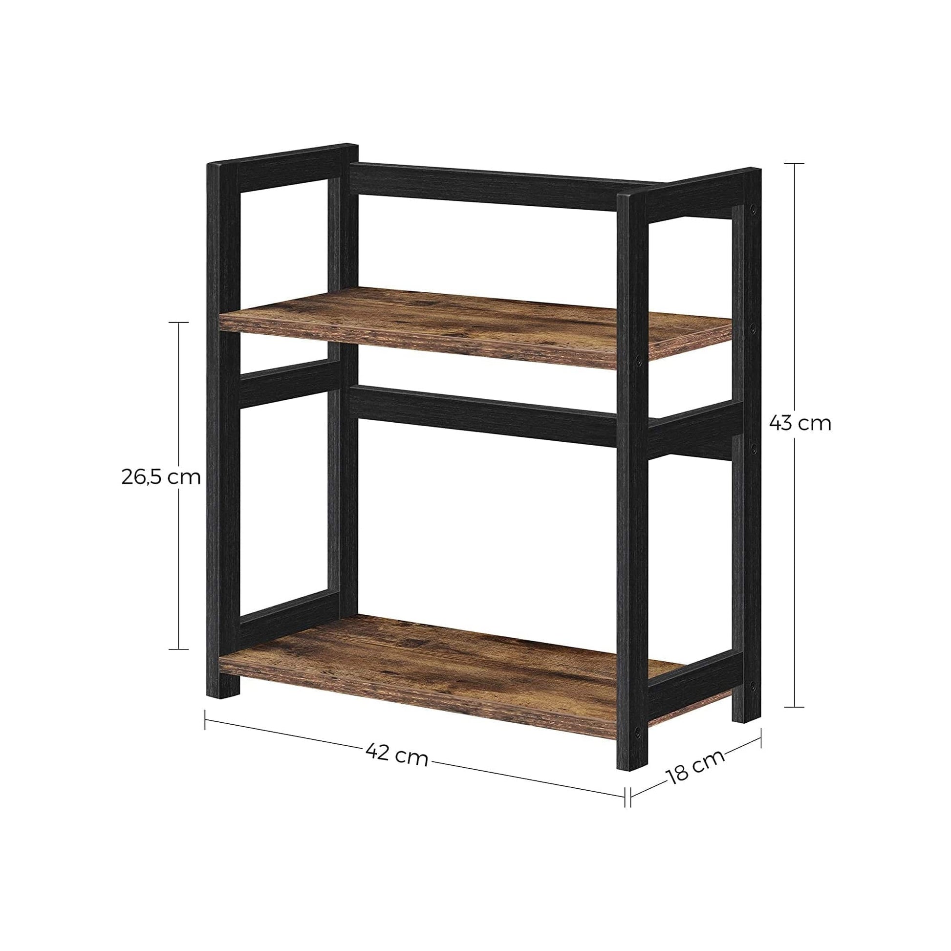 Držač začina na 2 razine, kuhinjski stalak, Stolni organizator, 42 x 43 x 18 cm | SONGMICS-vitahome.hr