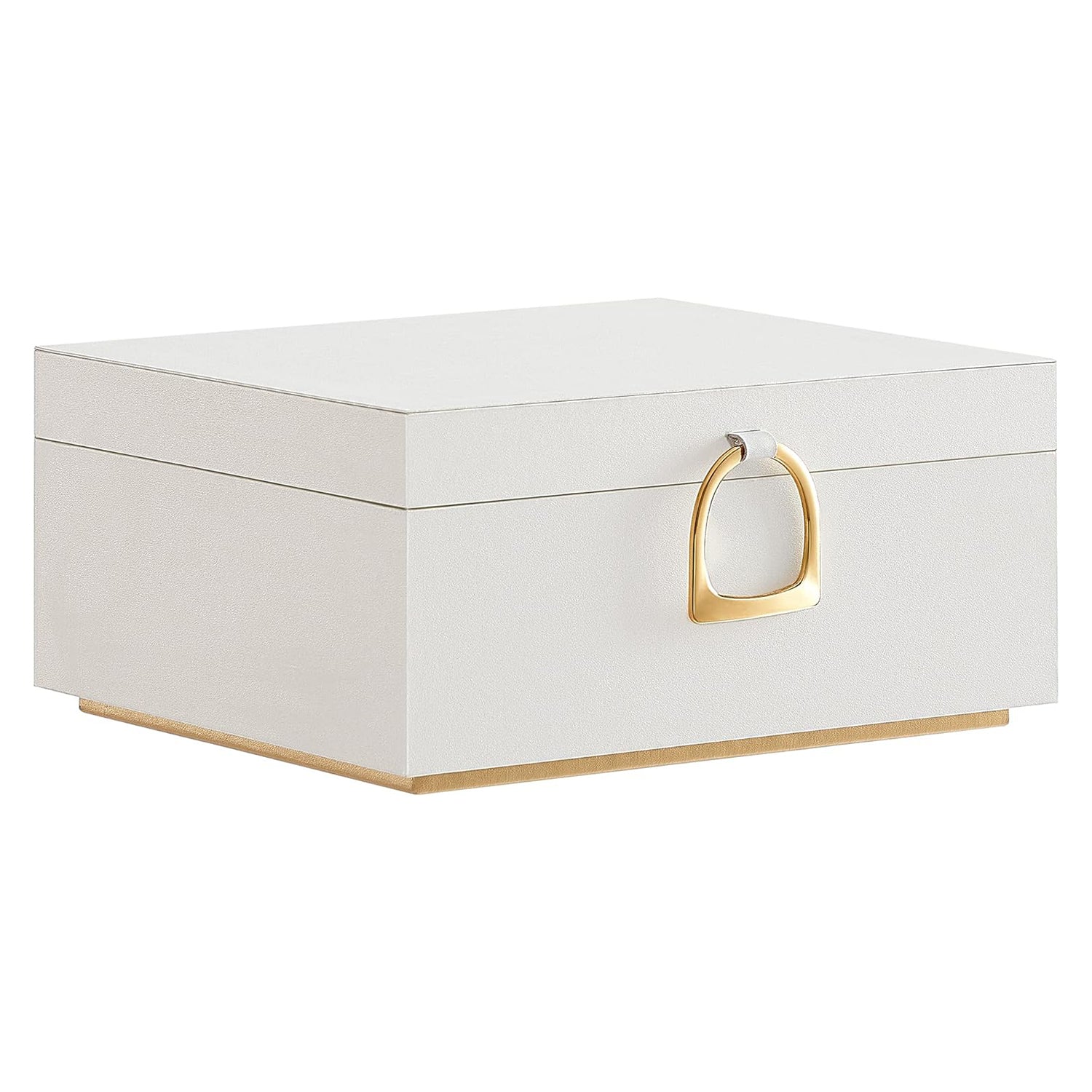 Dvoslojna kutija za nakit s uklonjivom ladicom, 20,5x24x11 cm, boja slonovače | SONGMICS-vitahome.hr