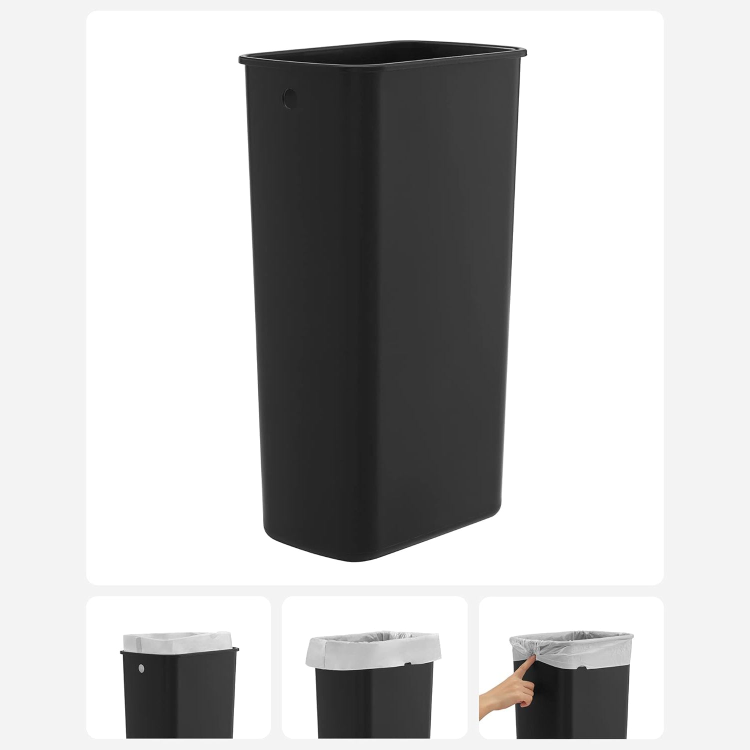 Dvostruka kanta za smeće, 2 x 20 litara kuhinjska kanta za smeće, srebrna | SONGMICS-vitahome.hr