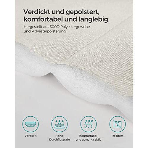 Dvostruka podstavljena viseća mreža s jastukom, nosivosti 225kg, krem bež | SONGMICS-vitahome.hr
