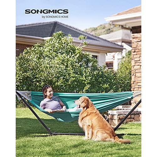 Dvostruka viseća mreža nosivosti do 300 kg, 210 x 150 cm, tirkizno plava | SONGMICS-vitahome.hr