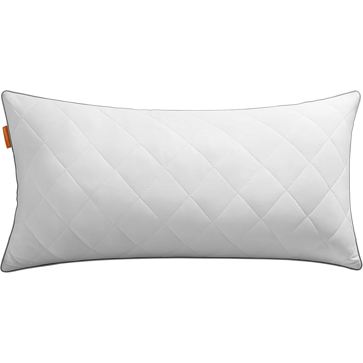 Dvostruki jastuk za sva godišnja doba, periv u perilici, 80 x 40 cm, oblak bijela | SONGMICS-SONGMICS-Vita Home