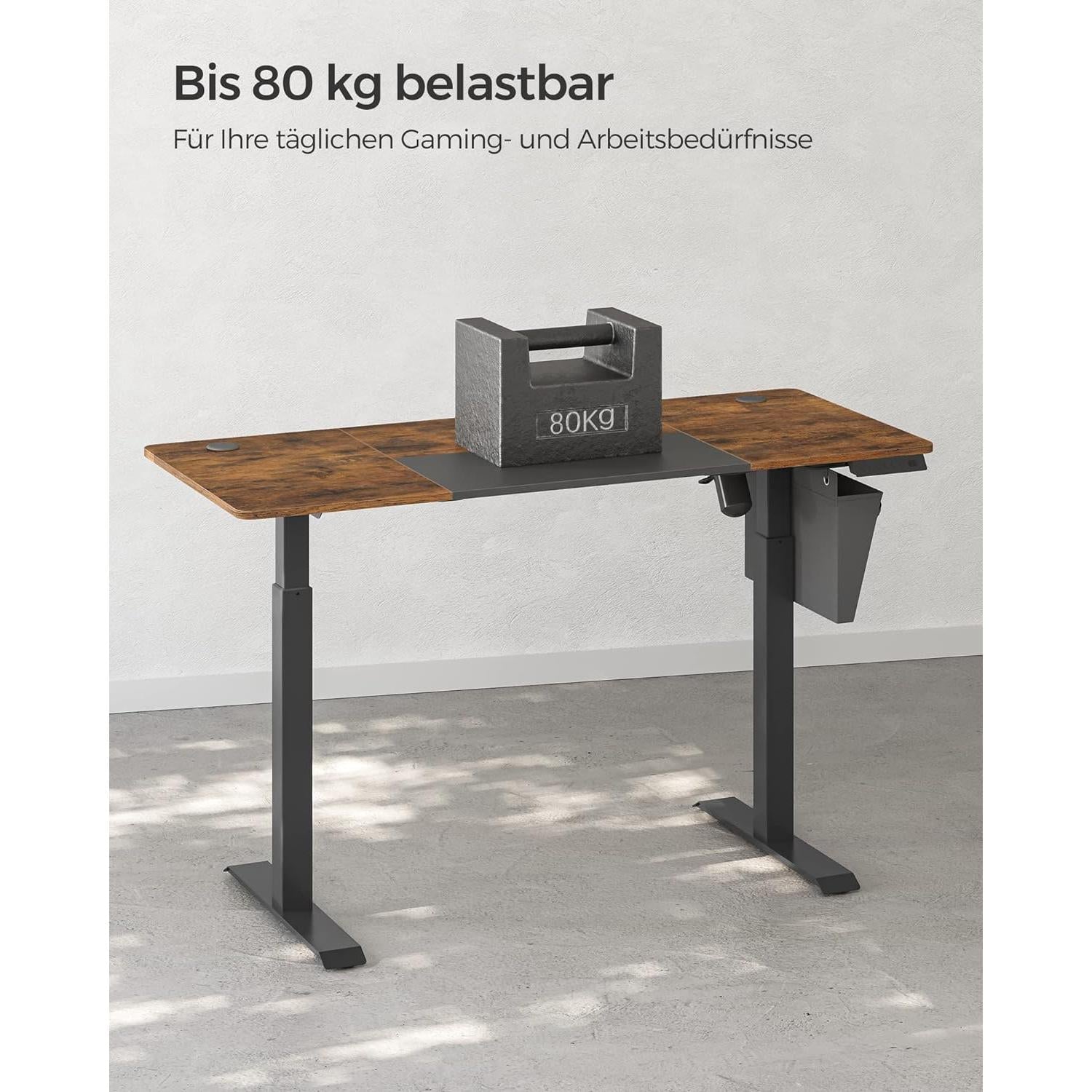 Električni stol podesiv po visini, 60 x 140 x (72-120) cm | SONGMICS-vitahome.hr