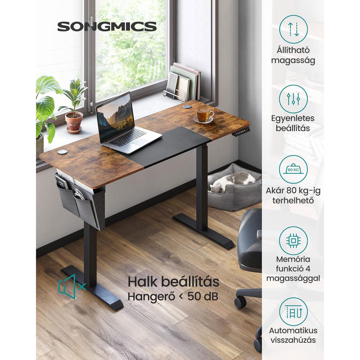 Električni stol podesiv po visini, 60 x 140 x (72-120) cm | SONGMICS-vitahome.hr