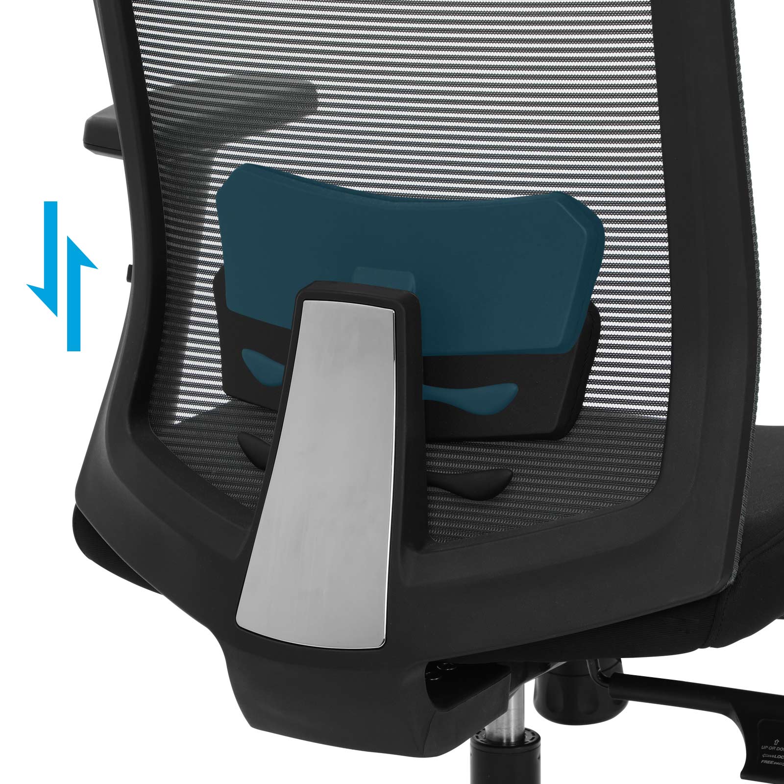 Ergonomska računalna stolica, okretna za 360°, s lumbalnom potporom, siva | SONGMICS-vitahome.hr