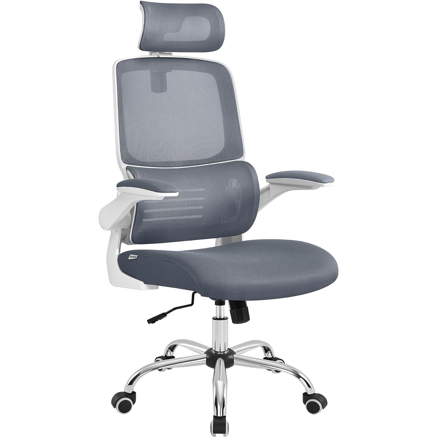 Ergonomska uredska stolica s podesivim naslonima za leđa, ruke i glavu, siva | SONGMICS-vitahome.hr