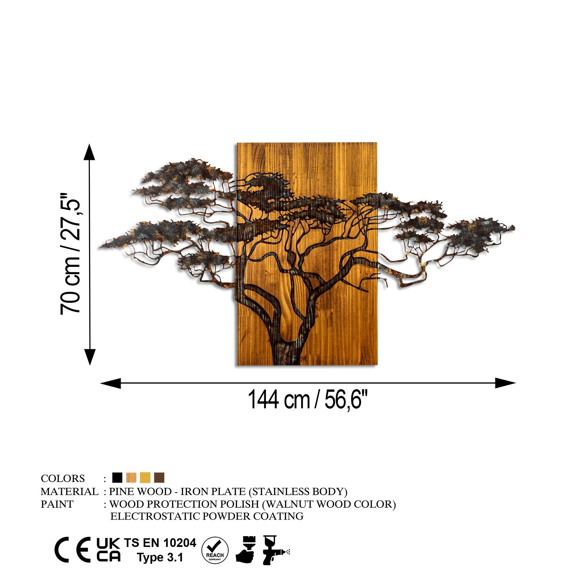 Fa Zidna dekoracija, Acacia Tree - 329-A | AG-vitahome.hr