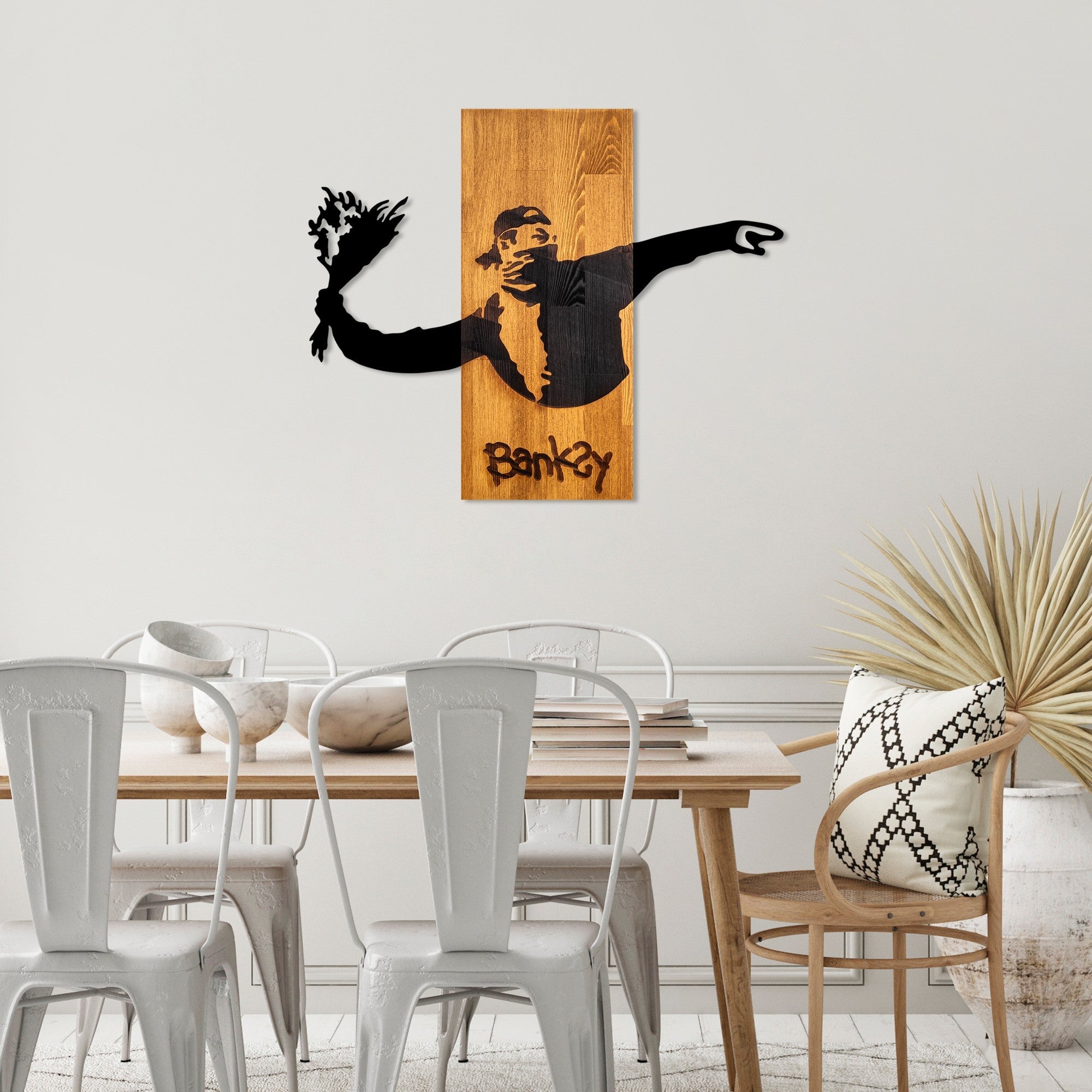 Fa Zidna dekoracija, Banksy - Flower Thrower | AG-vitahome.hr