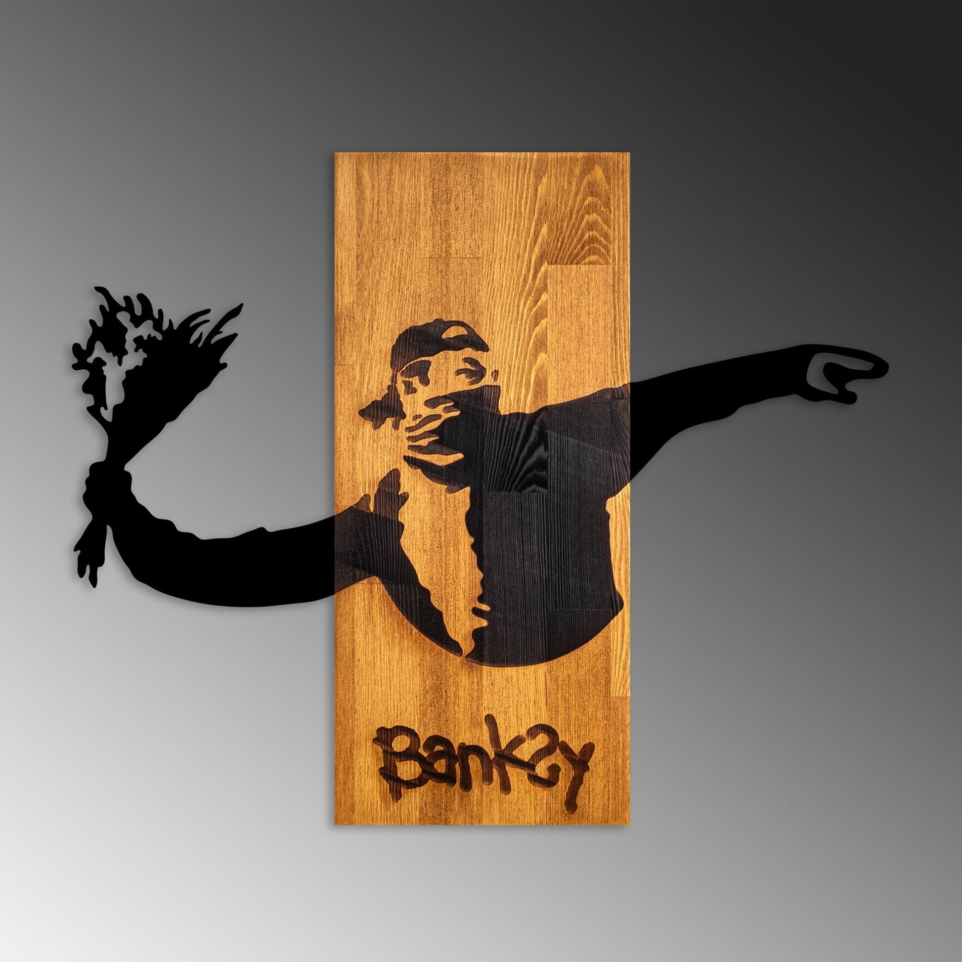 Fa Zidna dekoracija, Banksy - Flower Thrower | AG-vitahome.hr