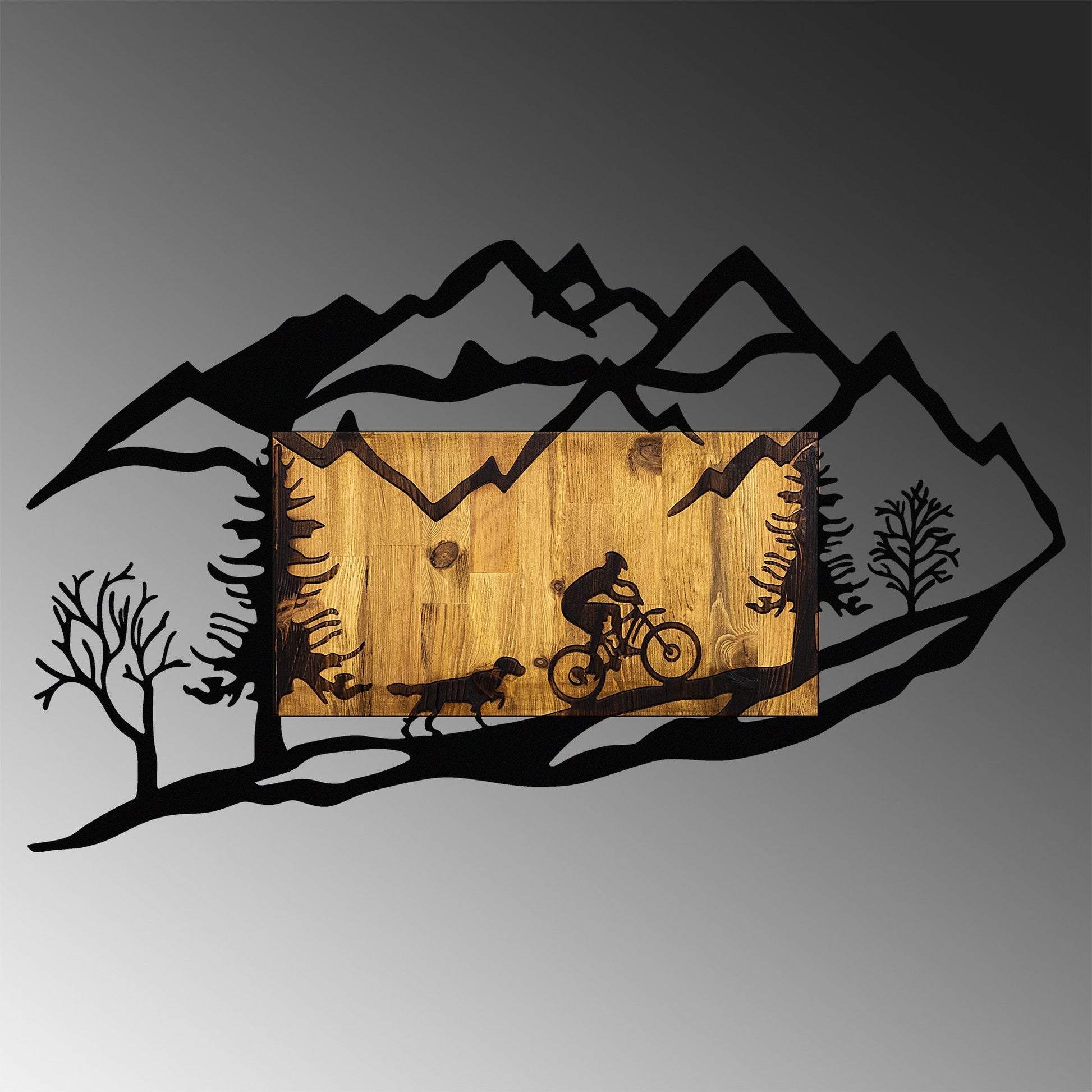 Fa Zidna dekoracija, Bicycle Riding in Nature 1 | AG-vitahome.hr