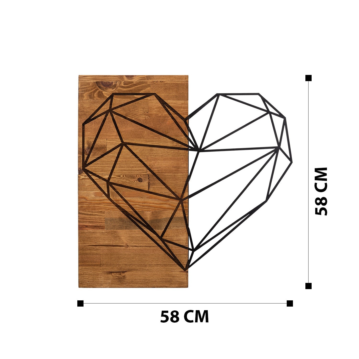 Fa Zidna dekoracija, Heart | AG-vitahome.hr