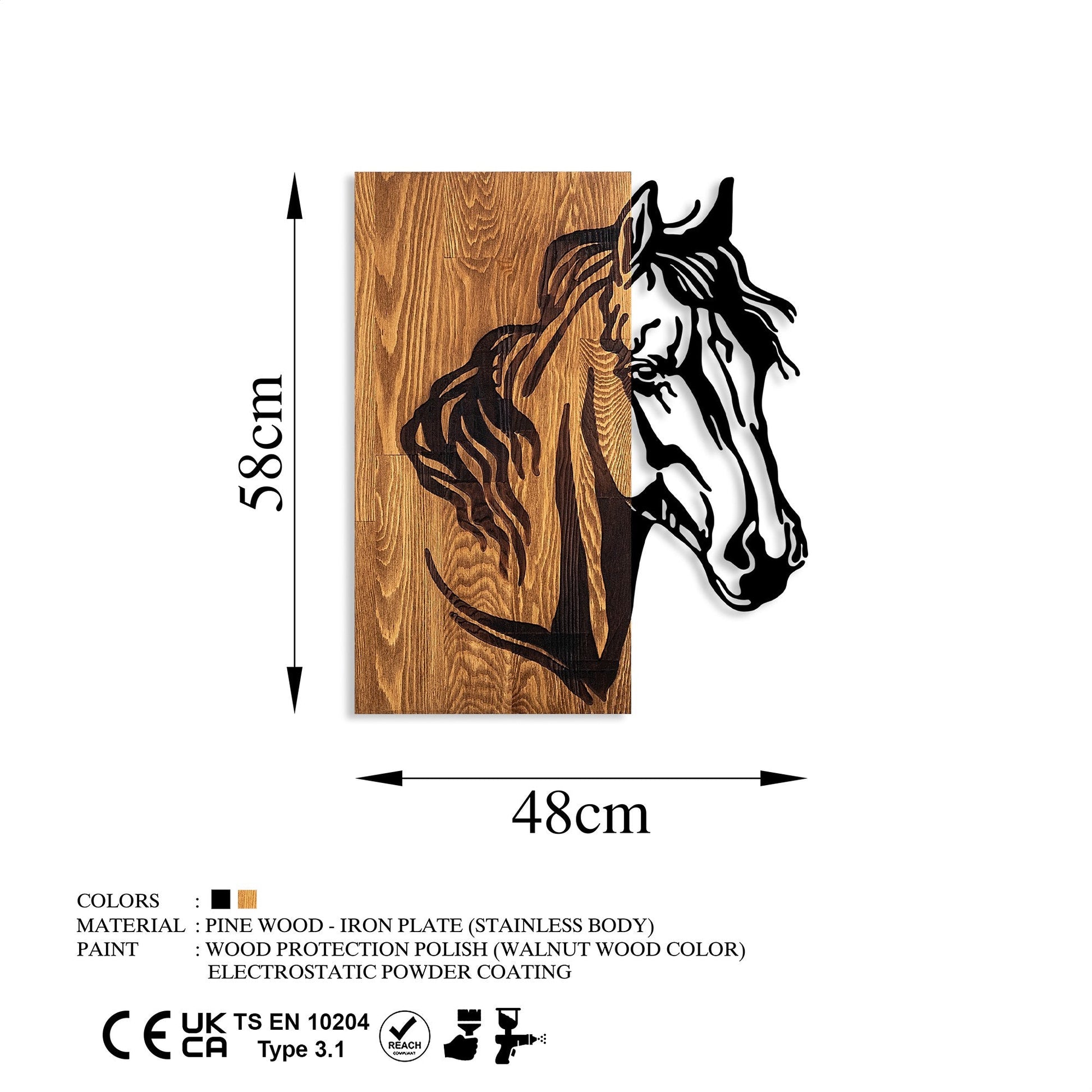 Fa Zidna dekoracija, Horse 1 | AG-vitahome.hr