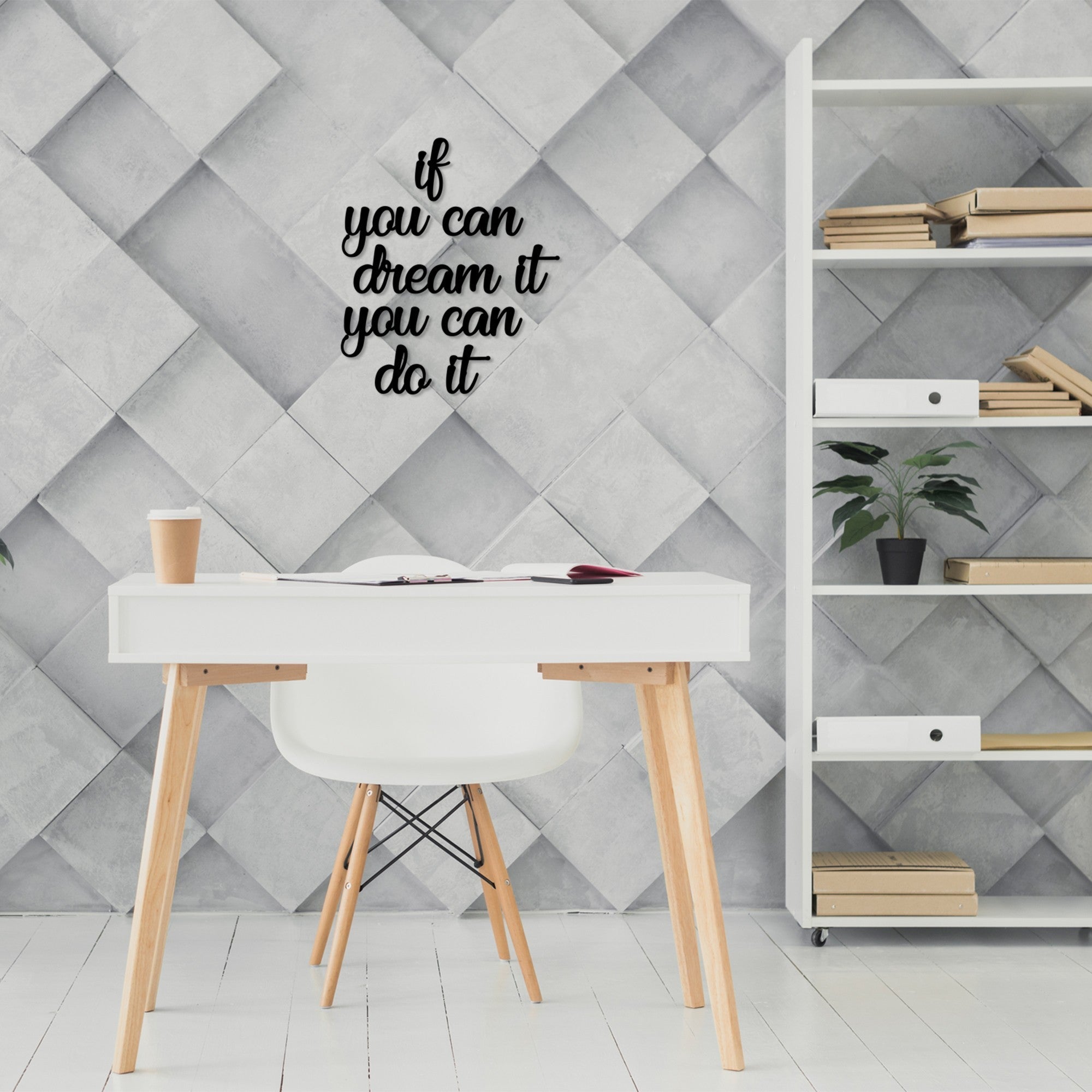 Fa Zidna dekoracija, If You Can Dream It You Can Do It | AG-vitahome.hr