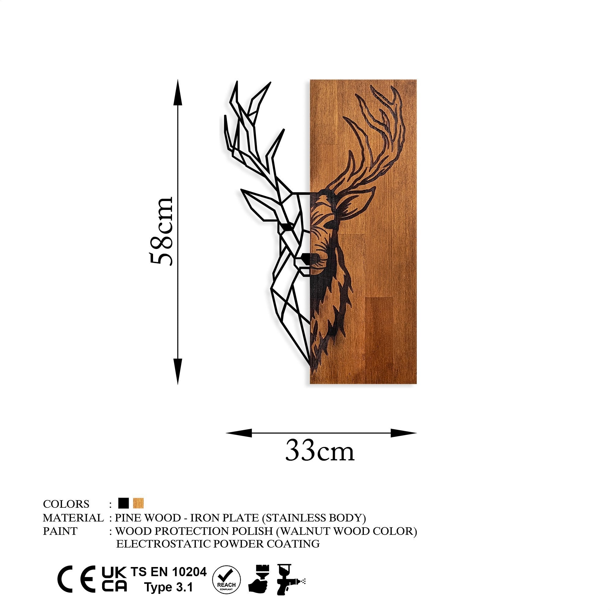 Fa Zidna dekoracija, Red Deer 1 | AG-vitahome.hr