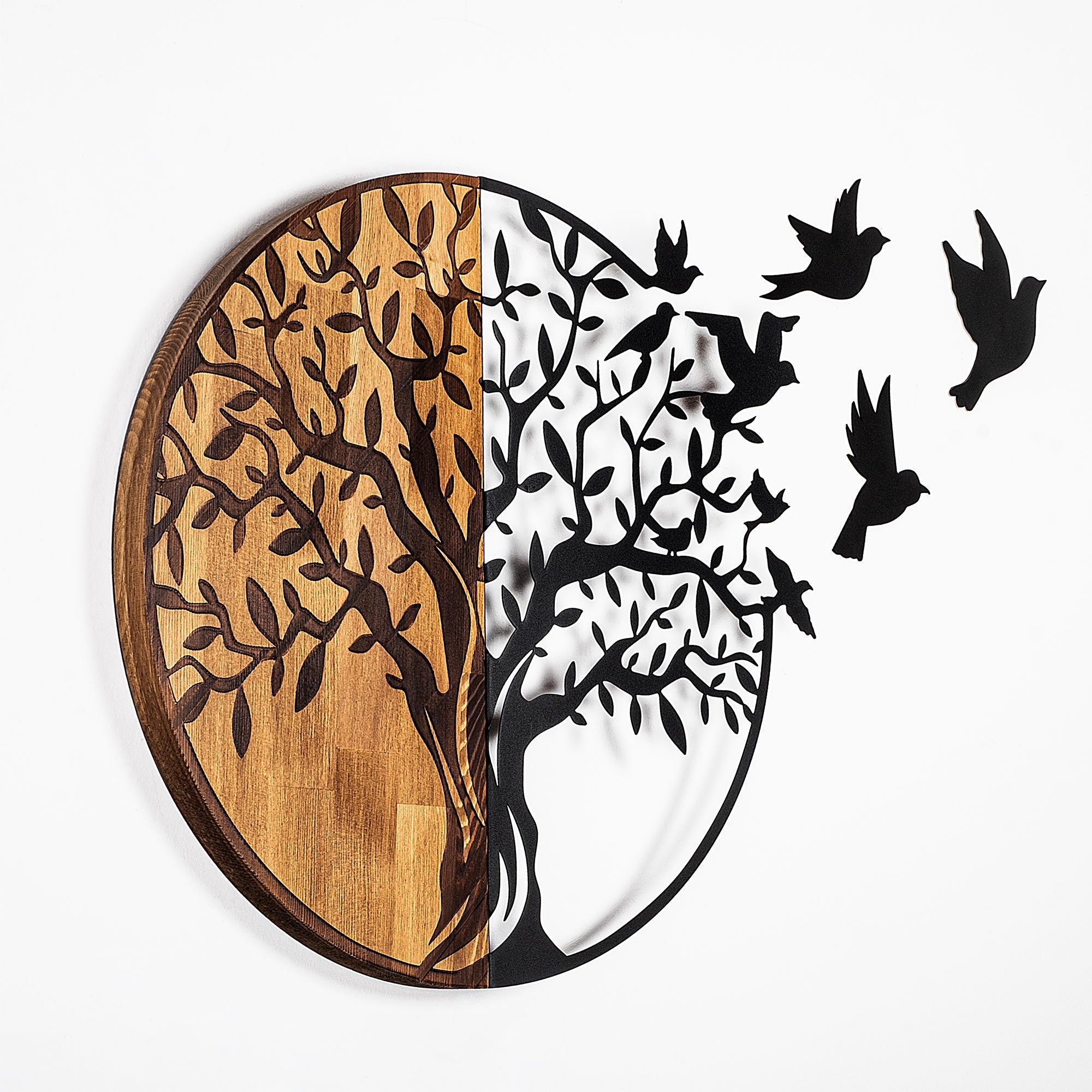 Fa Zidna dekoracija, Tree And Birds - 322 | AG-vitahome.hr