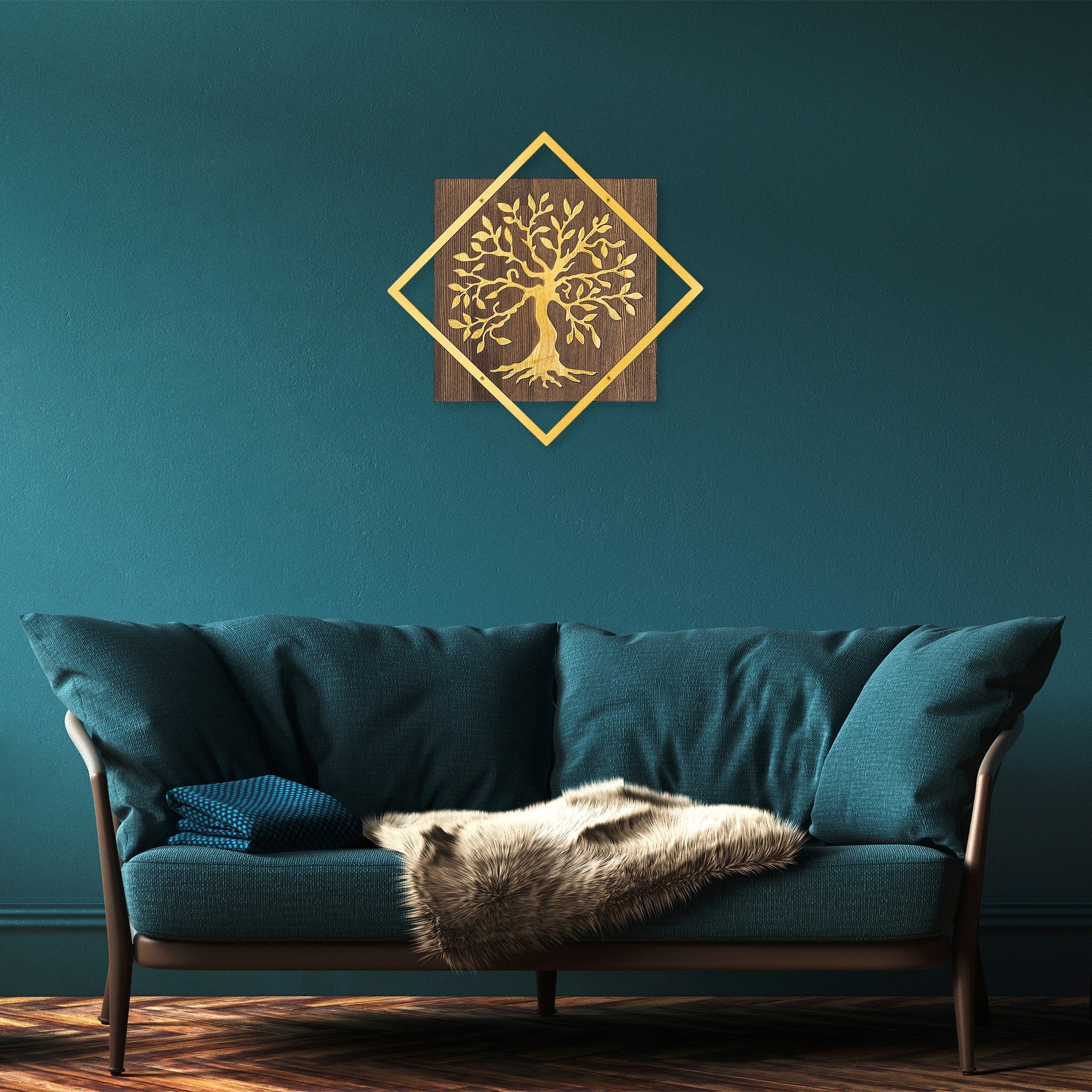 Fa Zidna dekoracija, Tree v2 - Gold | AG-vitahome.hr