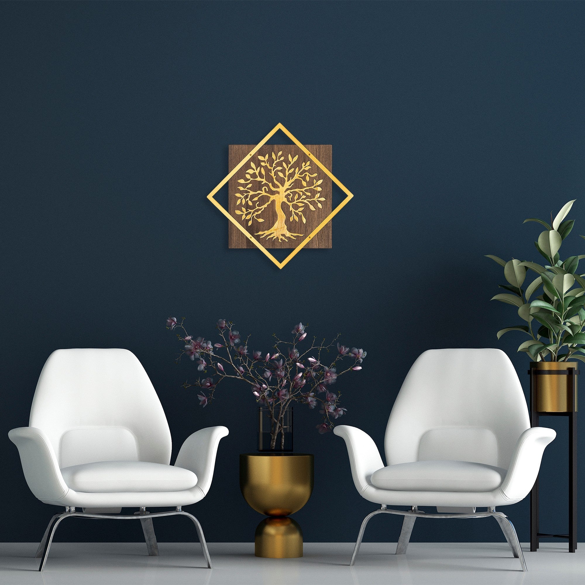 Fa Zidna dekoracija, Tree v2 - Gold | AG-vitahome.hr