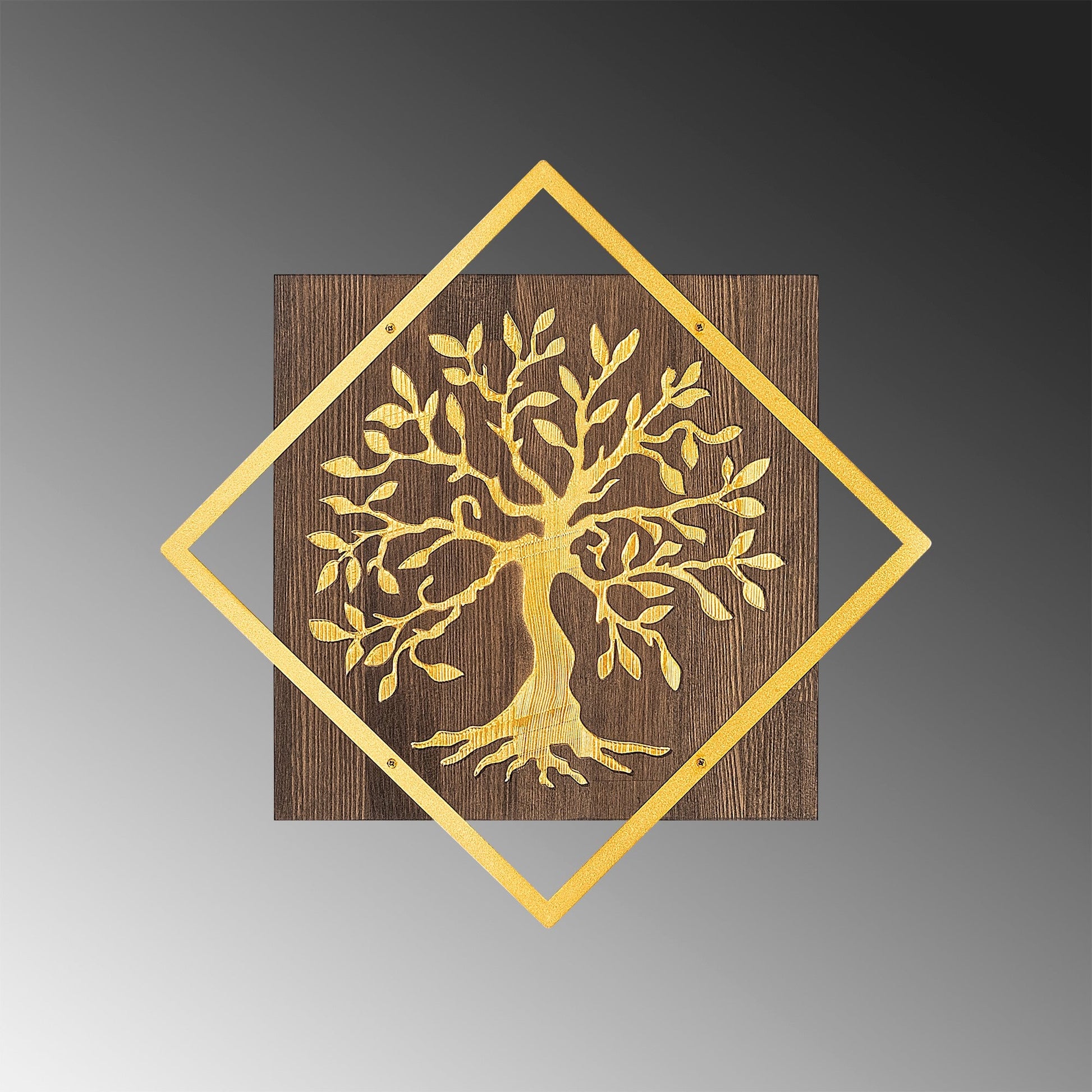 Fa Zidna dekoracija, Tree v2 - Gold | AG-vitahome.hr