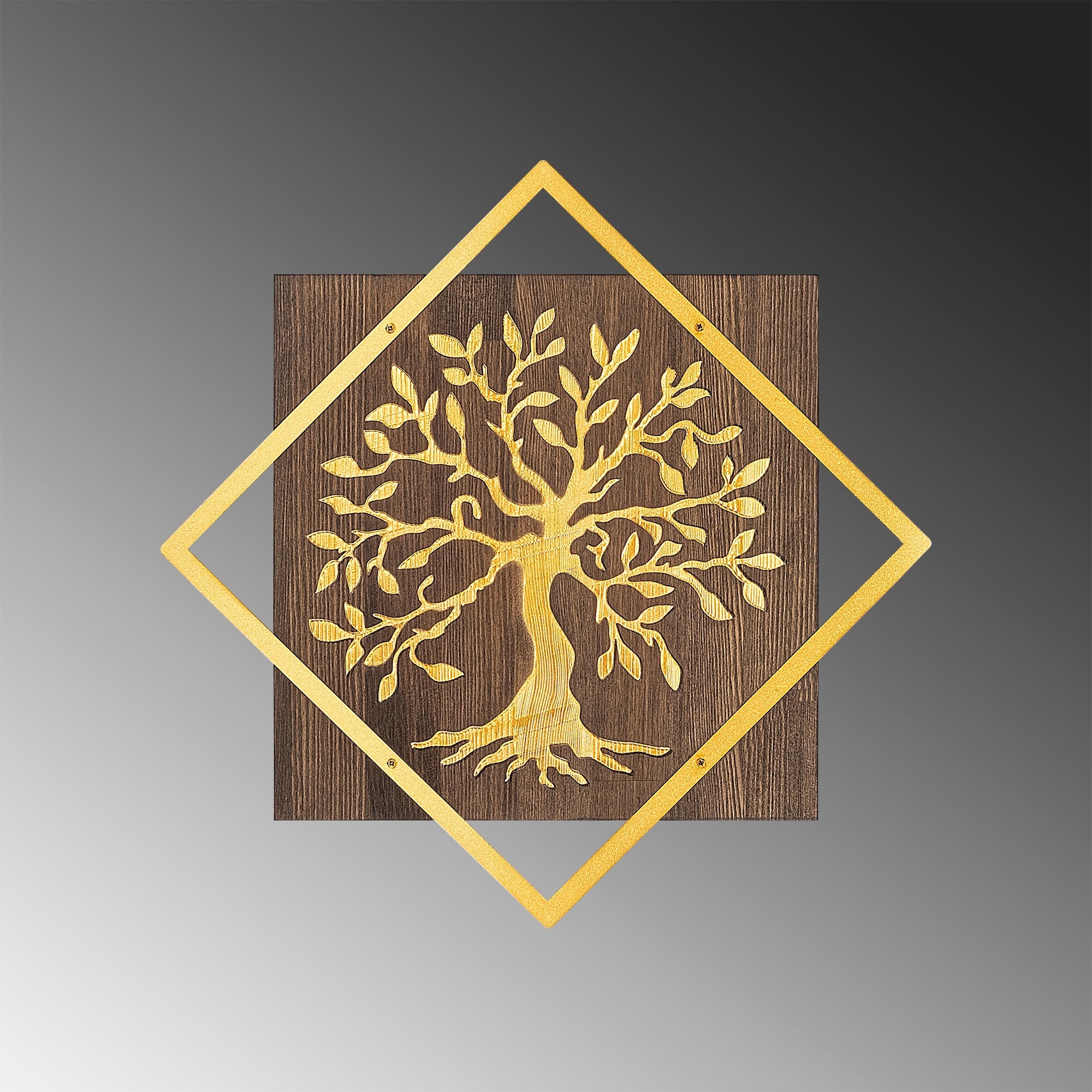 Fa Zidna dekoracija, Tree v2 - Gold | AG-vitahome.hr