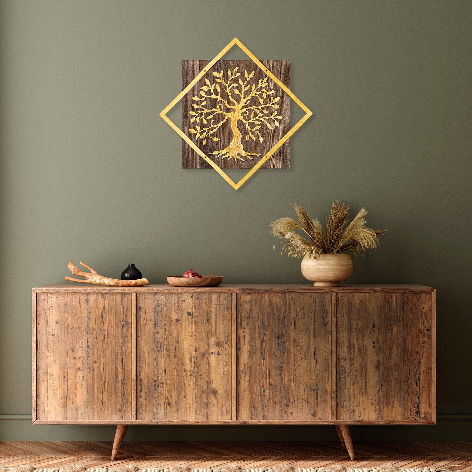Fa Zidna dekoracija, Tree v2 - Gold | AG-vitahome.hr