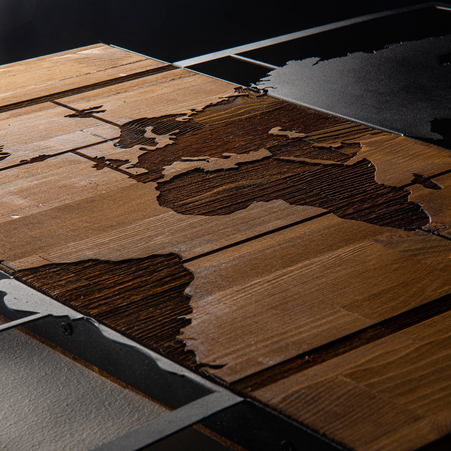 Fa Zidna dekoracija, World Map Wıth Compass | AG-vitahome.hr