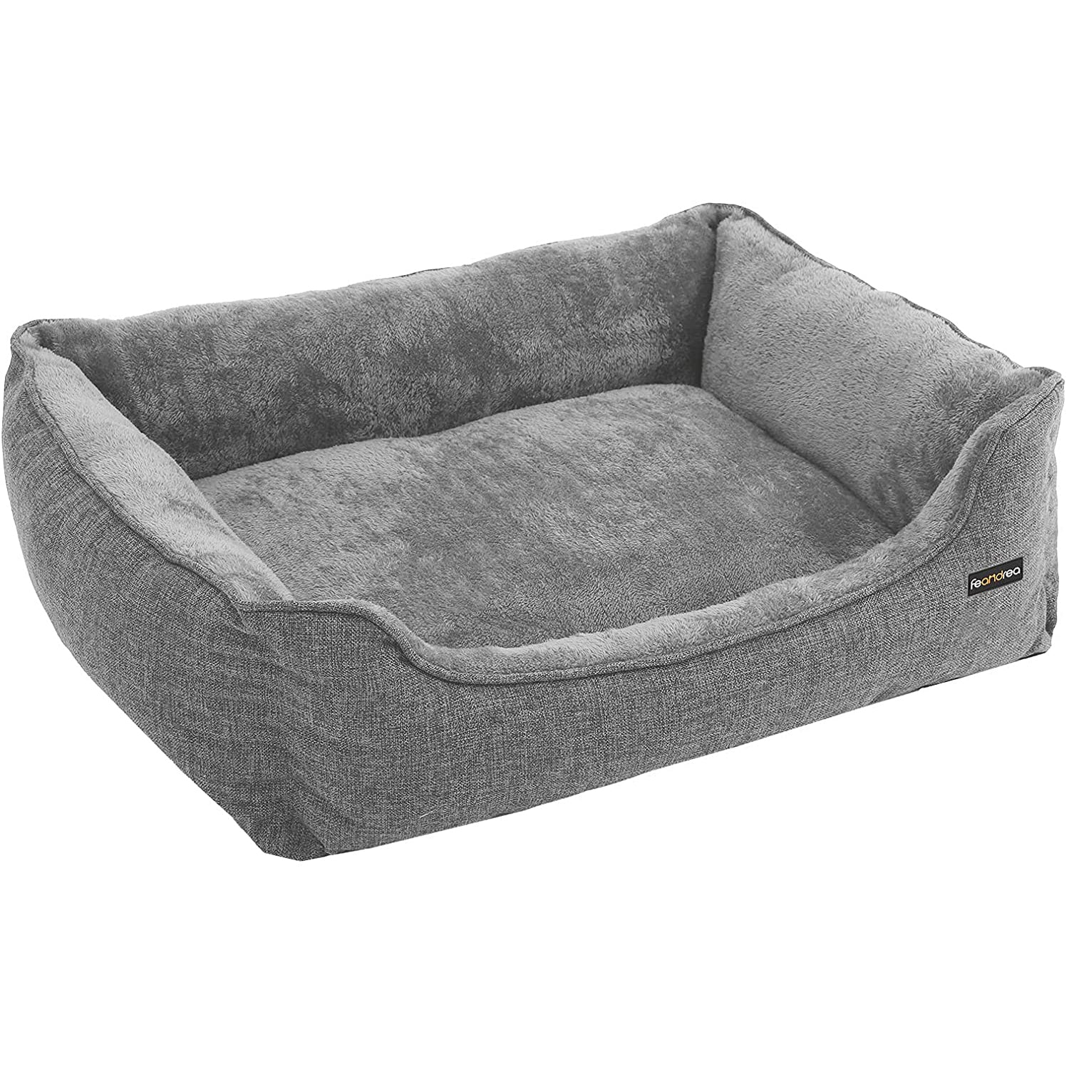 FEANDREA krevet za pse, krevet za kućne ljubimce 90 x 75 x 25 cm, sivi | FEANDREA-vitahome.hr