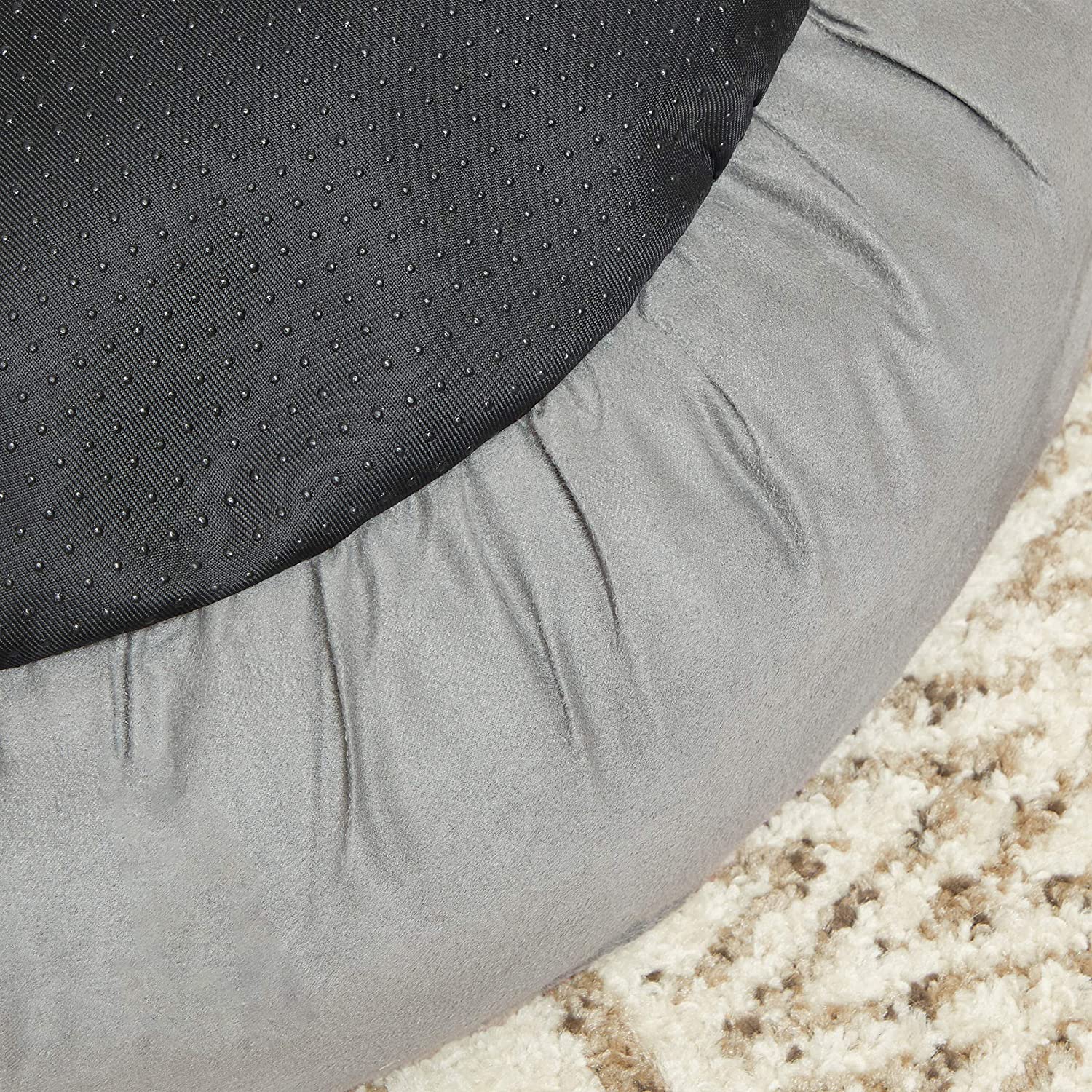 FEANDREA krevet za pse okrugli krevet za kućne ljubimce, 50 x 18 x 50 cm, svijetlo siva | FEANDREA-vitahome.hr
