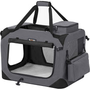 Feandrea Sklopiva nosiljka za kućne ljubimce, transportna kutija za pse 60 x 42 x 42 cm, siva | FEANDREA-vitahome.hr