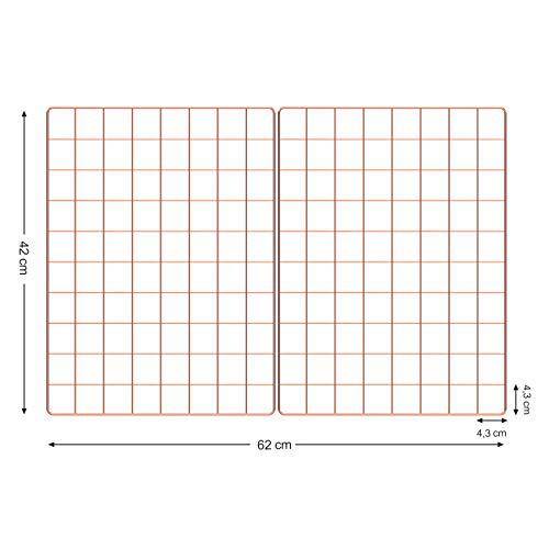 Fémhálós fali dekorációs rácsok, 2 db-os készlet, rosé gold-SONGMICS-Vita Home