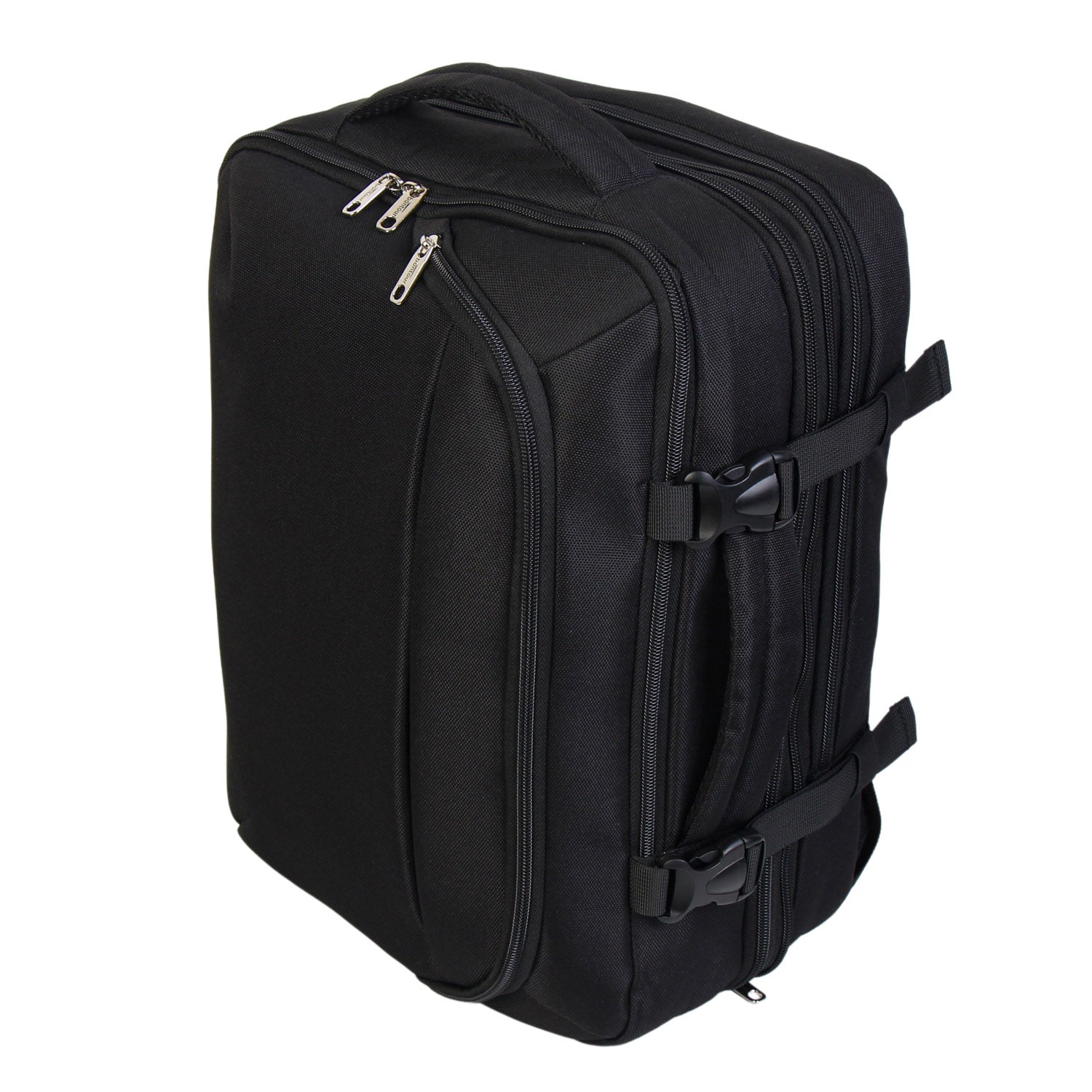FlexiGo proširivi putni ruksak, ručna prtljaga WizzAir veličine 40x30x20 cm, crni | BONTOUR-vitahome.hr