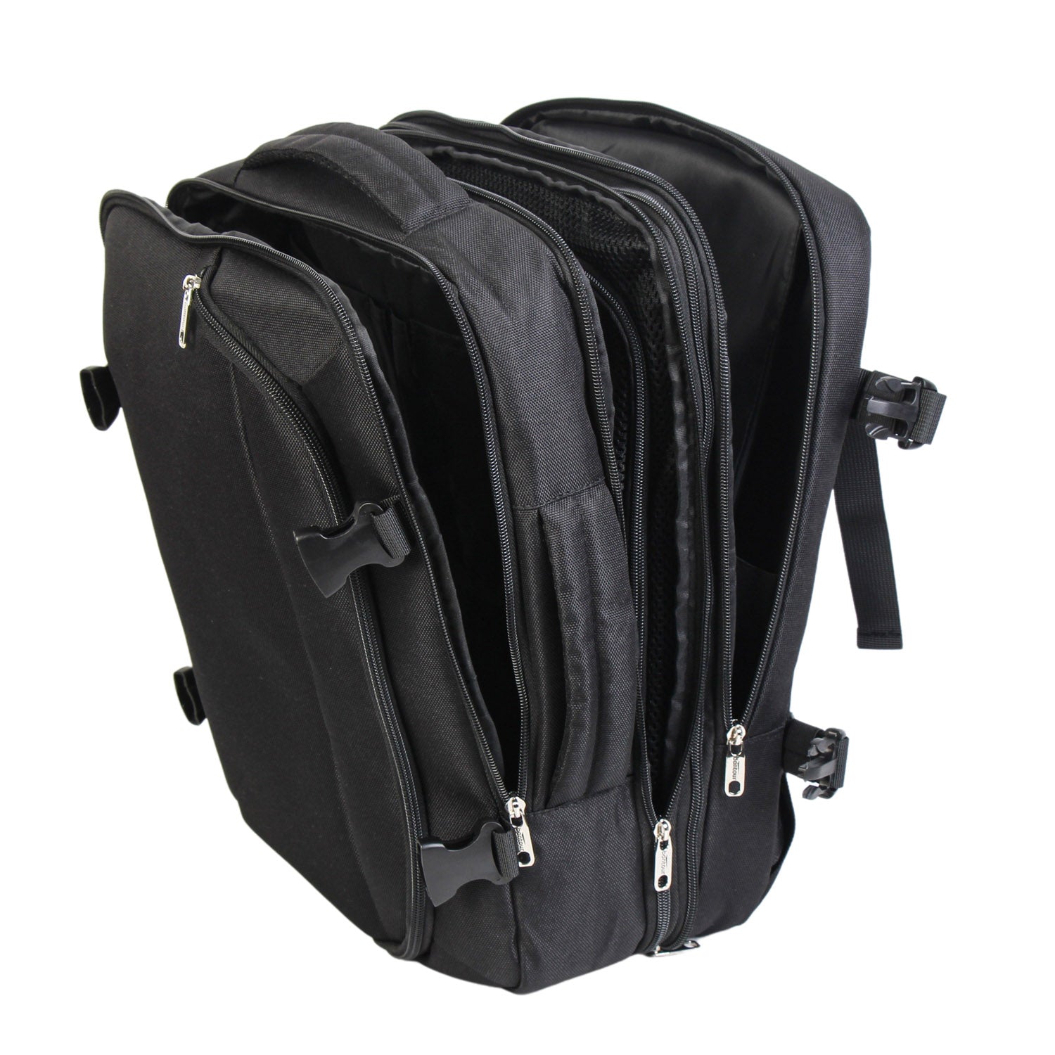 FlexiGo proširivi putni ruksak, ručna prtljaga WizzAir veličine 40x30x20 cm, crni | BONTOUR-vitahome.hr