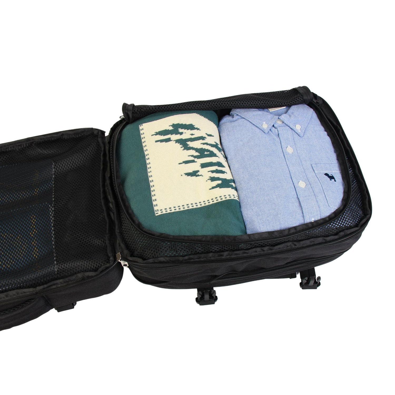 FlexiGo proširivi putni ruksak, ručna prtljaga WizzAir veličine 40x30x20 cm, crni | BONTOUR-vitahome.hr