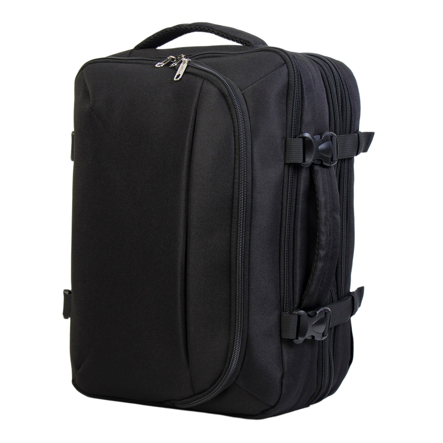 FlexiGo proširivi putni ruksak, ručna prtljaga WizzAir veličine 40x30x20 cm, crni | BONTOUR-vitahome.hr