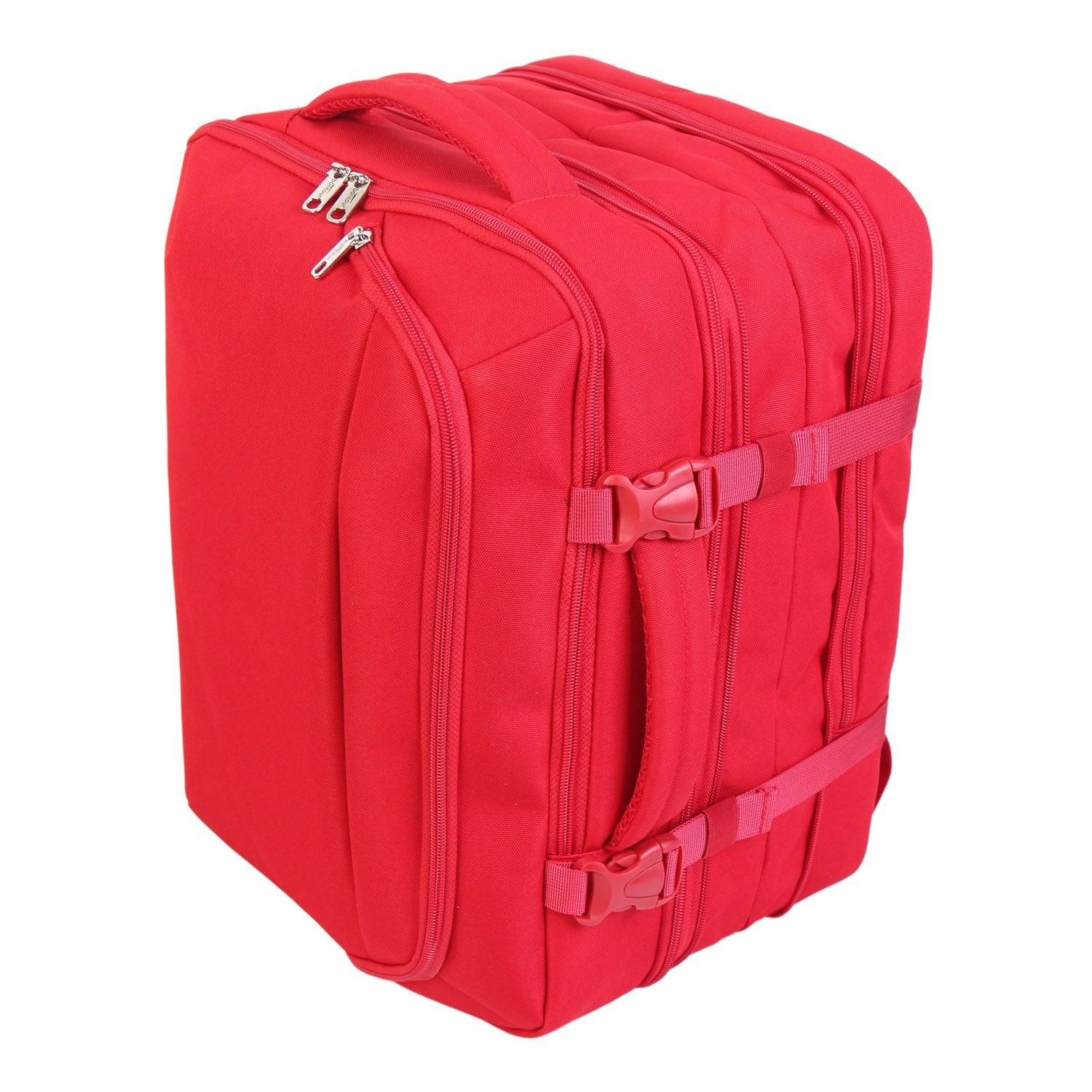 FlexiGo proširivi putni ruksak, ručna prtljaga WizzAir veličine 40x30x20 cm, crveni | BONTOUR-vitahome.hr