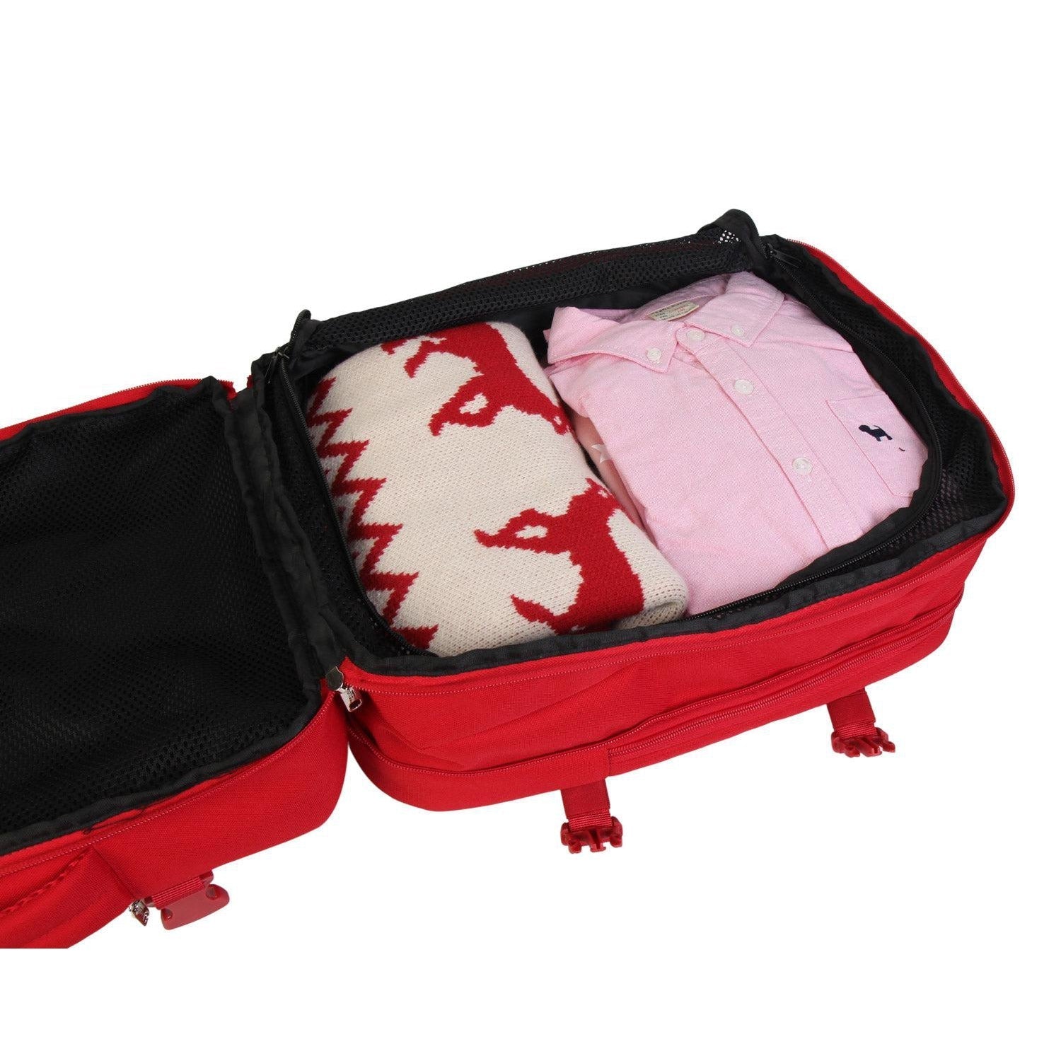FlexiGo proširivi putni ruksak, ručna prtljaga WizzAir veličine 40x30x20 cm, crveni | BONTOUR-vitahome.hr