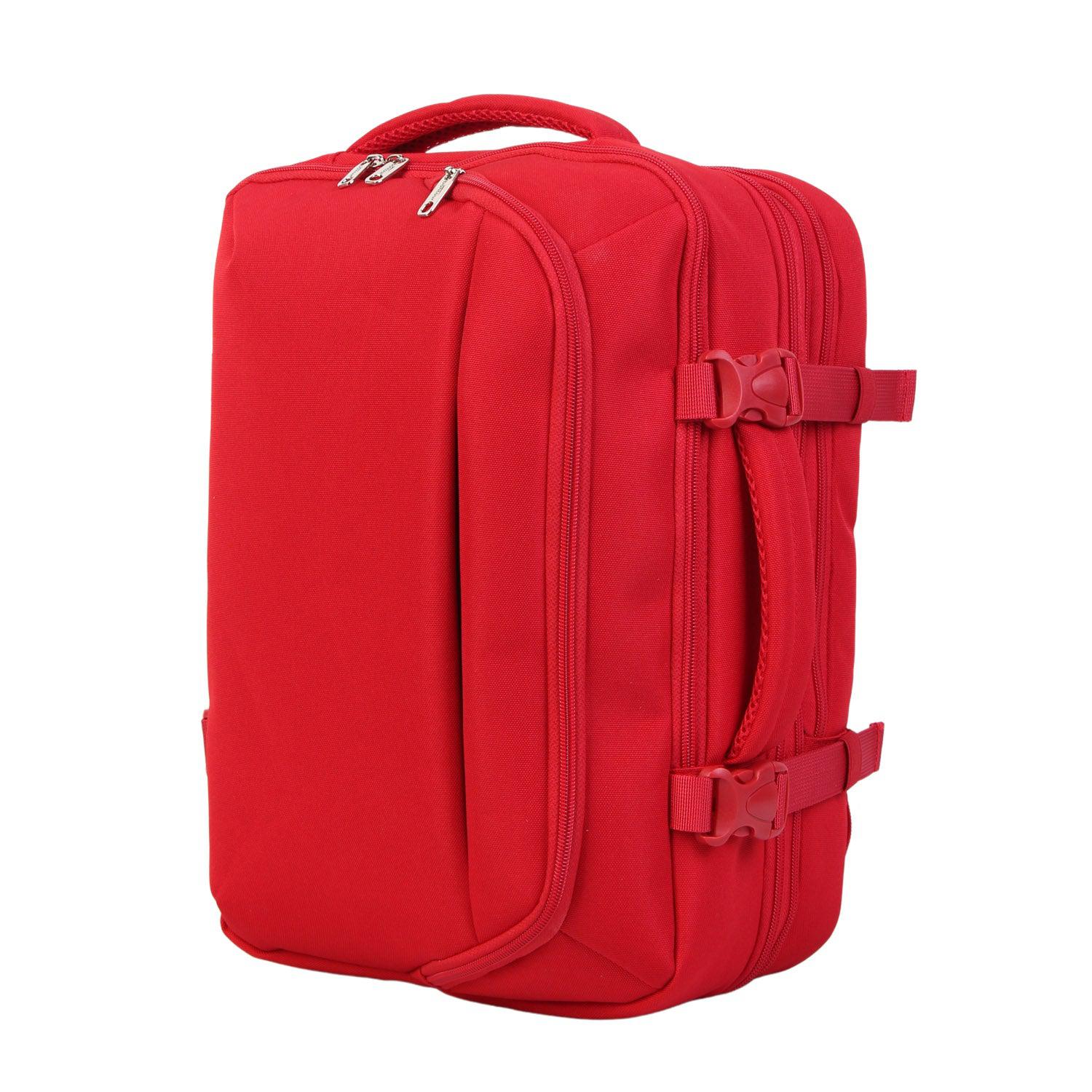 FlexiGo proširivi putni ruksak, ručna prtljaga WizzAir veličine 40x30x20 cm, crveni | BONTOUR-vitahome.hr